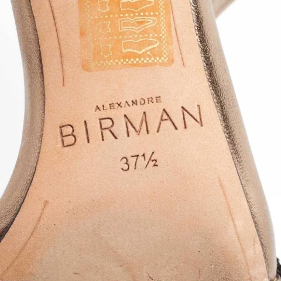 Alexandre Birman Pre-owned Leather sandals Yellow Dames