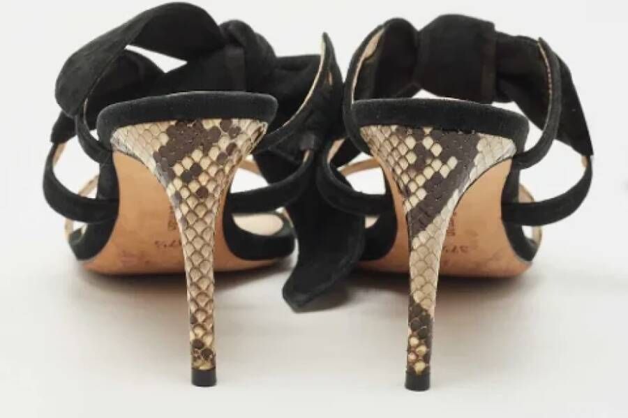 Alexandre Birman Pre-owned Suede sandals Black Dames