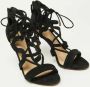 Alexandre Birman Pre-owned Suede sandals Black Dames - Thumbnail 4