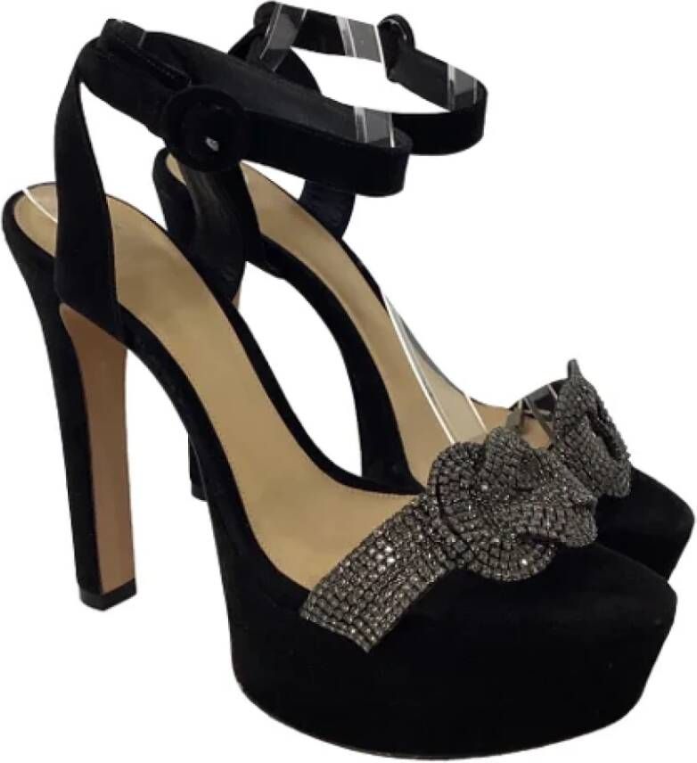 Alexandre Birman Pre-owned Suede sandals Black Dames