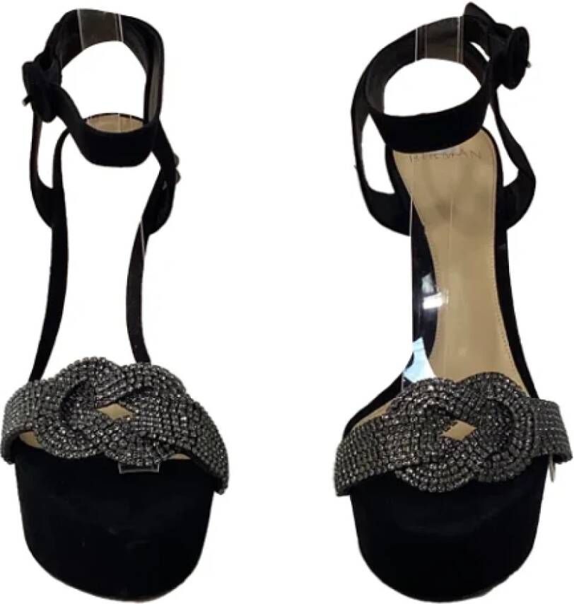 Alexandre Birman Pre-owned Suede sandals Black Dames