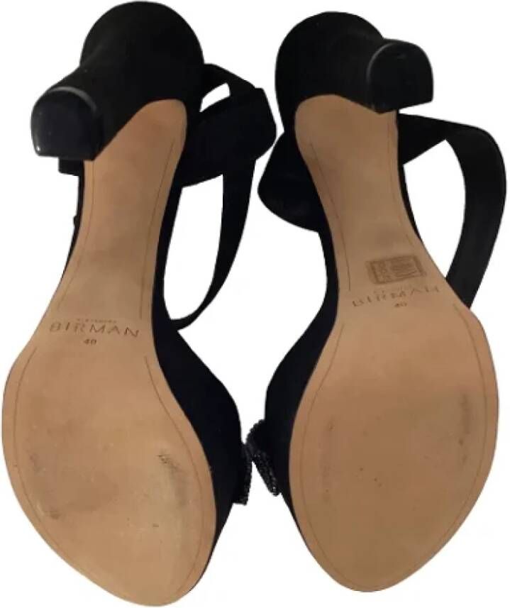 Alexandre Birman Pre-owned Suede sandals Black Dames