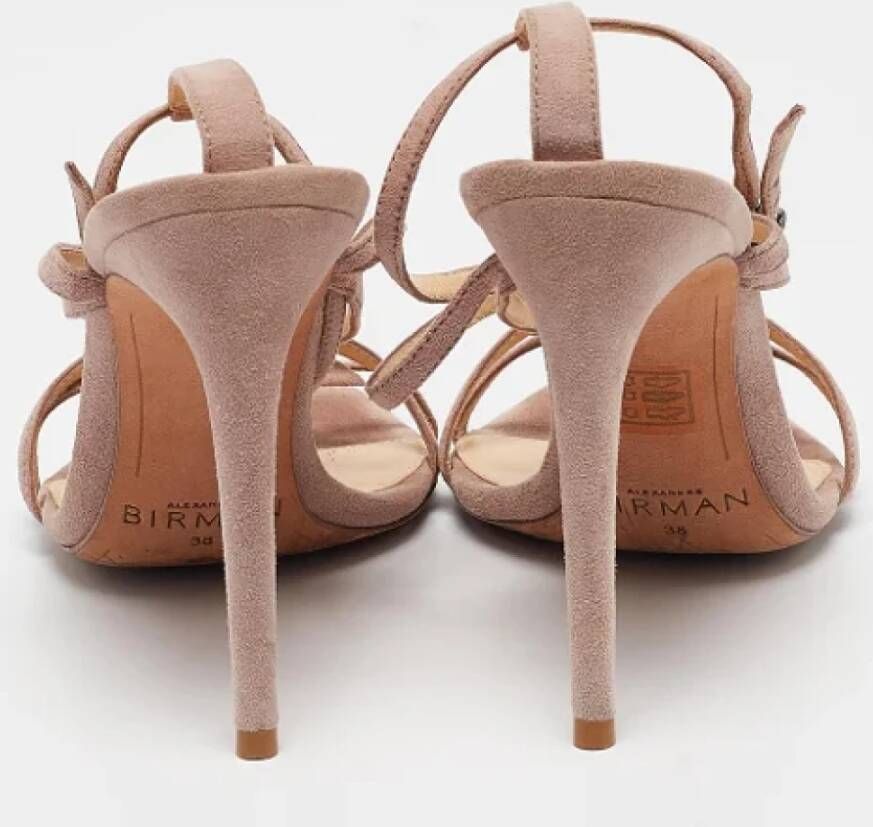 Alexandre Birman Pre-owned Suede sandals Pink Dames