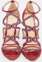 Alexandre Birman Pre-owned Suede sandals Red Dames - Thumbnail 2