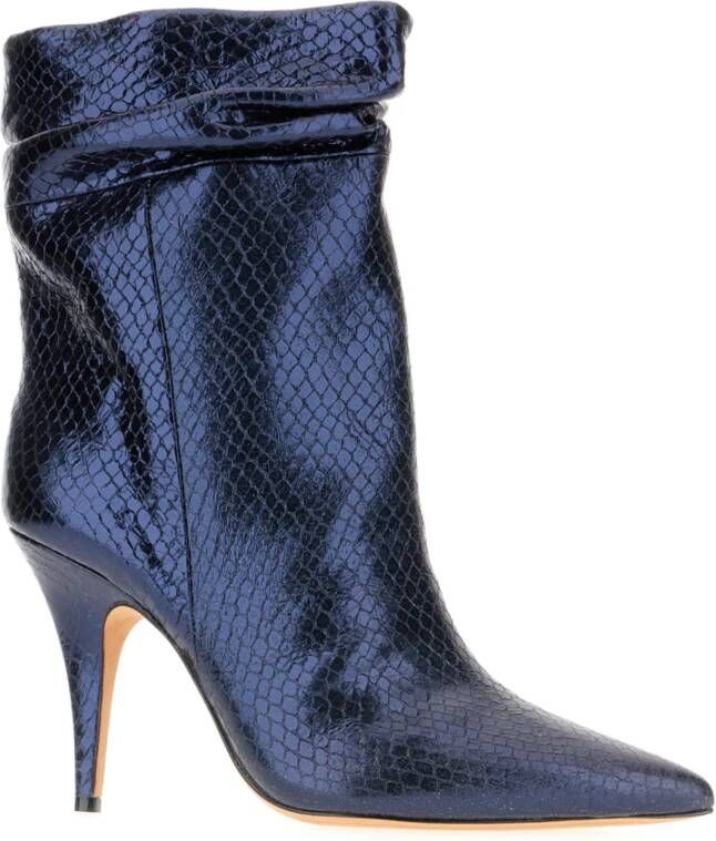 Alexandre Birman Stijlvolle Leren Laarzen Blue Dames