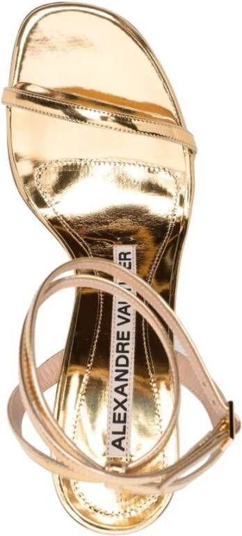 Alexandre Vauthier Gouden enkelband hoge hak sandalen Yellow Dames