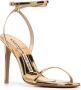 Alexandre Vauthier Gouden enkelband hoge hak sandalen Yellow Dames - Thumbnail 4