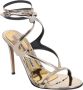 Alexandre Vauthier Gouden Metallic Smila Sandalen Gray Dames - Thumbnail 2