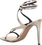 Alexandre Vauthier Gouden Metallic Smila Sandalen Gray Dames - Thumbnail 3