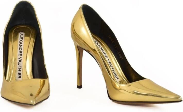 Alexandre Vauthier Leren zool schoenen Yellow Dames