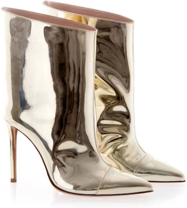 Alexandre Vauthier Multicolor lakleren enkellaarzen Brown Dames