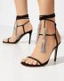 Alexandre Vauthier Zwarte kristalsandalen met kwastjes Black Dames - Thumbnail 2