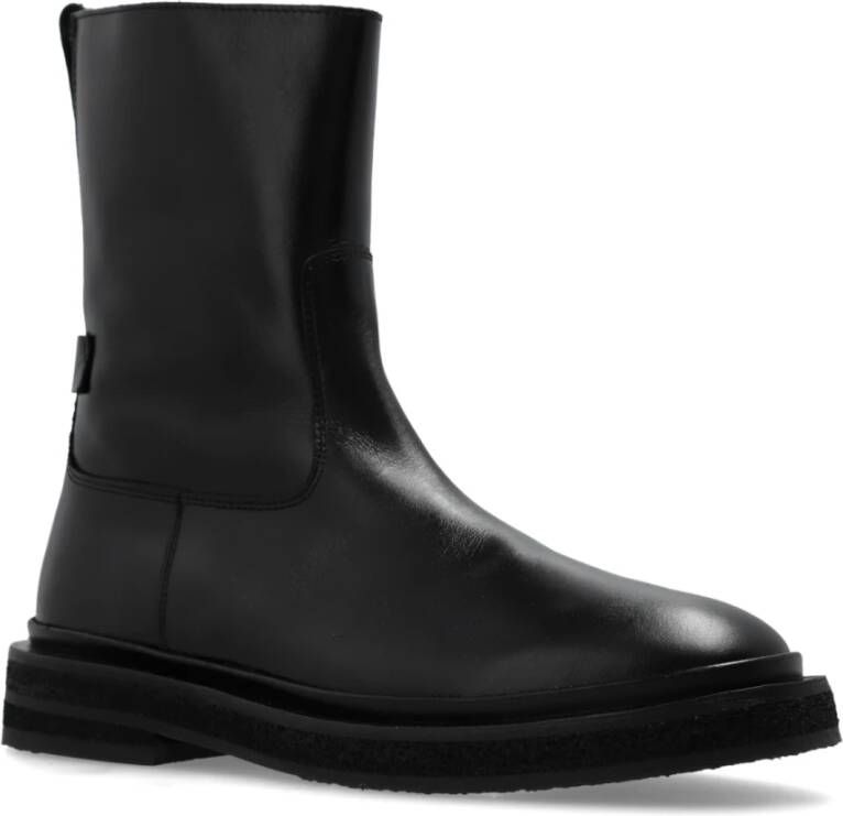 AllSaints Leren laarzen Escher Black Dames