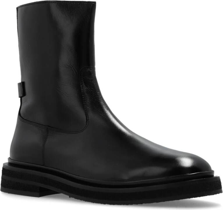 AllSaints Leren laarzen Escher Black Heren