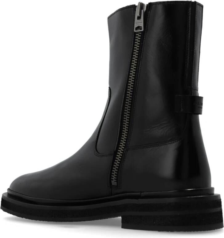 AllSaints Leren laarzen Escher Black Heren