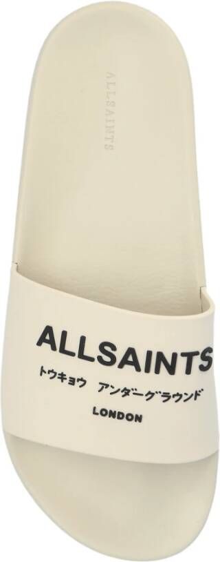 AllSaints Ondergrondse rubberen glijbanen White Dames