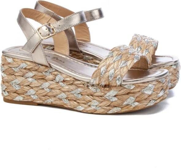 Alma en Pena Ap673 Wedge Sandal Beige Dames