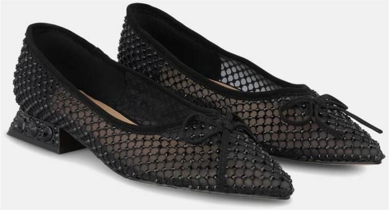 Alma en Pena Ballerina mesh rhinestones Black Dames