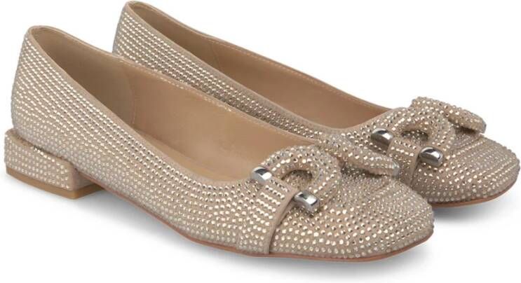 Alma en Pena Ballerina met glitter Beige Dames