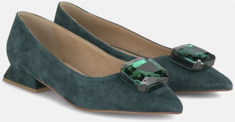 Alma en Pena Ballerina plat met detail Green Dames