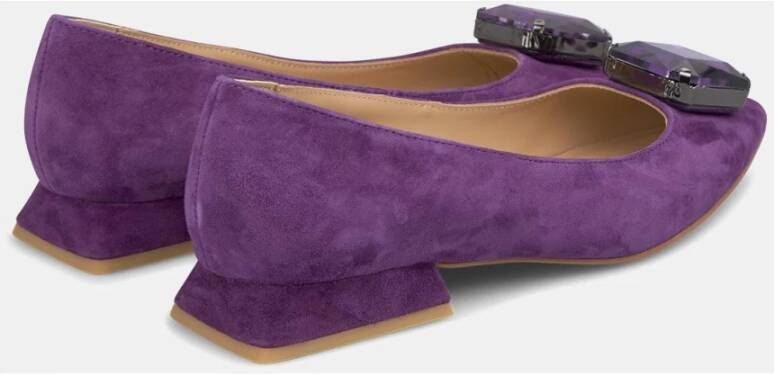 Alma en Pena Ballerina platte schoen met detail Purple Dames