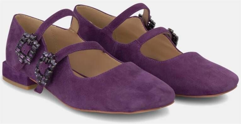 Alma en Pena Ballerina stijgbeugels strass Purple Dames