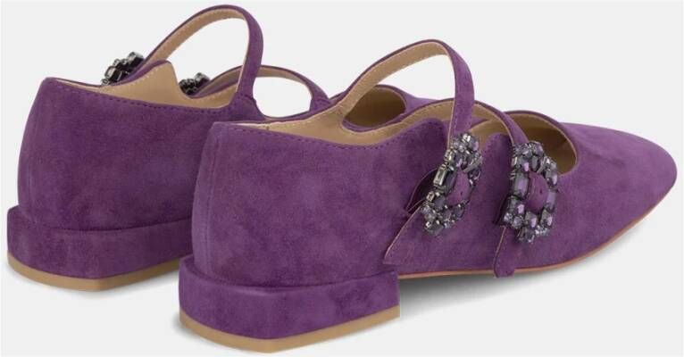 Alma en Pena Ballerina stijgbeugels strass Purple Dames