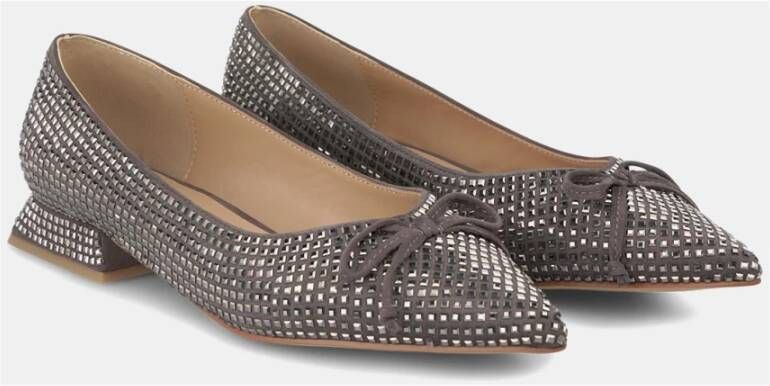 Alma en Pena Ballerina strik met glitter Gray Dames