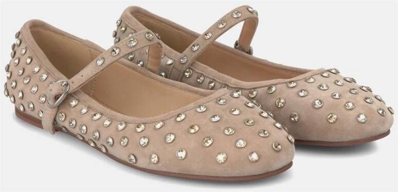 Alma en Pena Ballerina suède studs Brown Dames