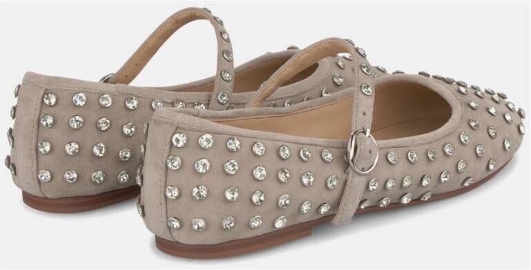 Alma en Pena Ballerina suède studs Gray Dames