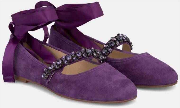 Alma en Pena Ballerinas met strik Purple Dames