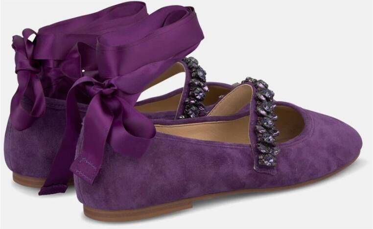 Alma en Pena Ballerinas met strik Purple Dames