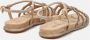 Alma en Pena Beige Sandalen Elegant Comfortabel Zachte Zool Beige Dames - Thumbnail 4