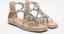 Alma en Pena Beige Strass Sandalen met Gevlochten Banden Multicolor Dames - Thumbnail 5