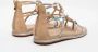 Alma en Pena Beige Strass Sandalen met Gevlochten Banden Multicolor Dames - Thumbnail 7