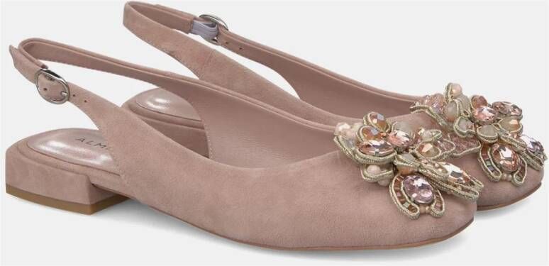 Alma en Pena Bloem Platte Schoen Pink Dames