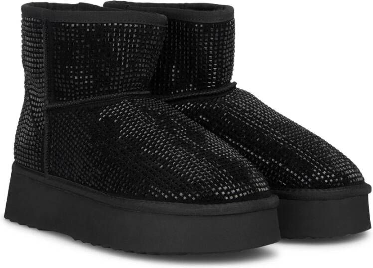 Alma en Pena Bont bootie met strass Black Dames