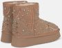 Alma en Pena Bont bootie met studs Beige Dames - Thumbnail 4