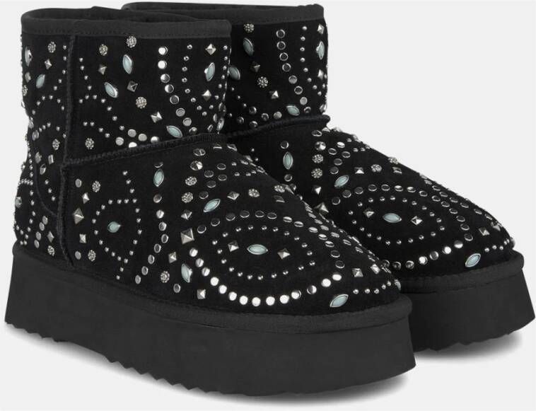 Alma en Pena Bont bootie met studs Black Dames