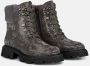 Alma en Pena Bontgevoerde veterschoenen Gray Dames - Thumbnail 2