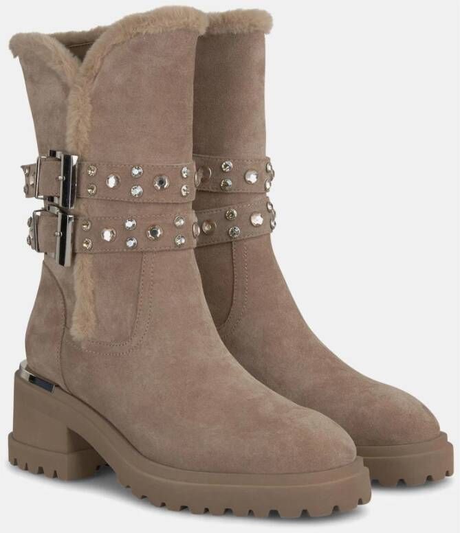 Alma en Pena Bontlaars met studs detail Brown Dames