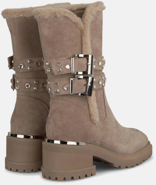 Alma en Pena Bontlaars met studs detail Brown Dames