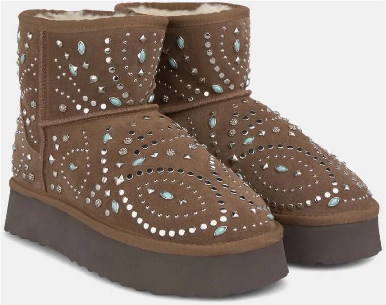 Alma en Pena Bontlaarsje met studs Brown Dames