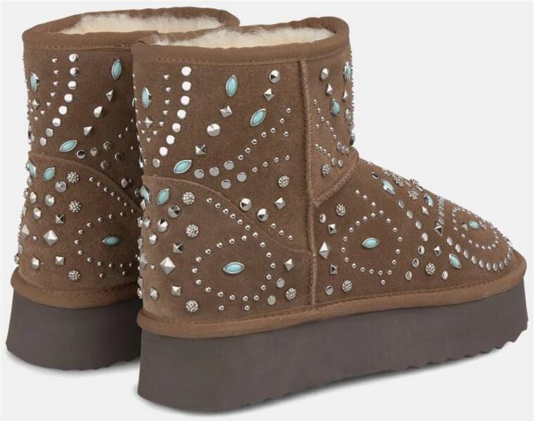 Alma en Pena Bontlaarsje met studs Brown Dames