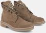 Alma en Pena Studded Leren Enkellaarzen Beige Dames - Thumbnail 2