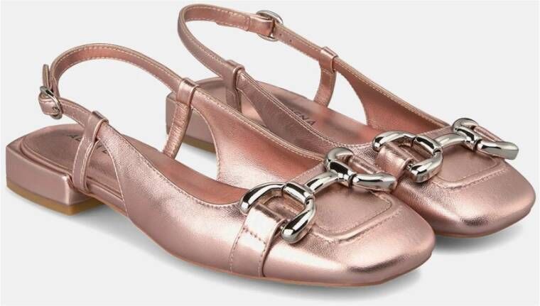 Alma en Pena Buckle Flat Shoe Pink Dames