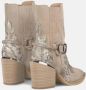 Alma en Pena Cowboy Geborduurde Bootie Brown Dames - Thumbnail 10