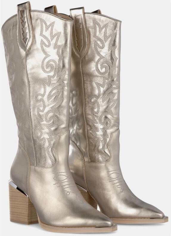 Alma en Pena Dames Cowboy Boot Hiel Yellow Dames