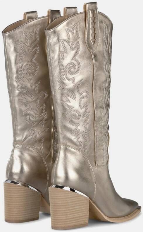 Alma en Pena Dames Cowboy Boot Hiel Yellow Dames