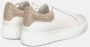 Alma en Pena Dames Leren Sneaker met Strass Detail White Dames - Thumbnail 3